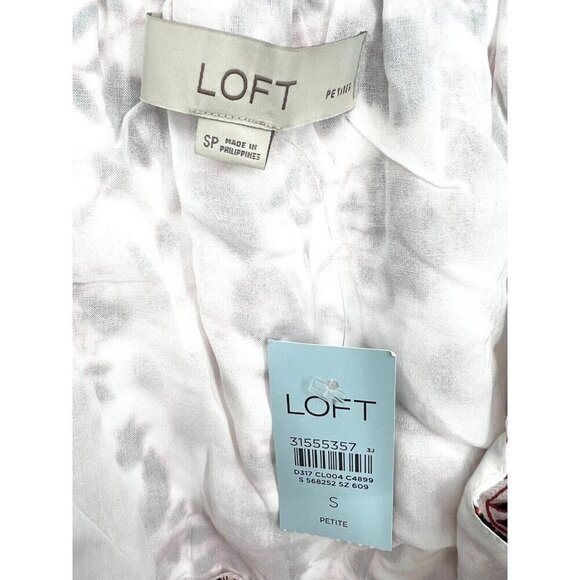 Loft Women's Petite‎ Romper Sleeveless Floral Size SP Pockets Inseam 2.5" NWT - Picture 11 of 13
